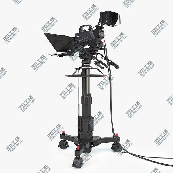 images/goods_img/20210312/TV Camera Panasonic & Pedestal 3D model/2.jpg